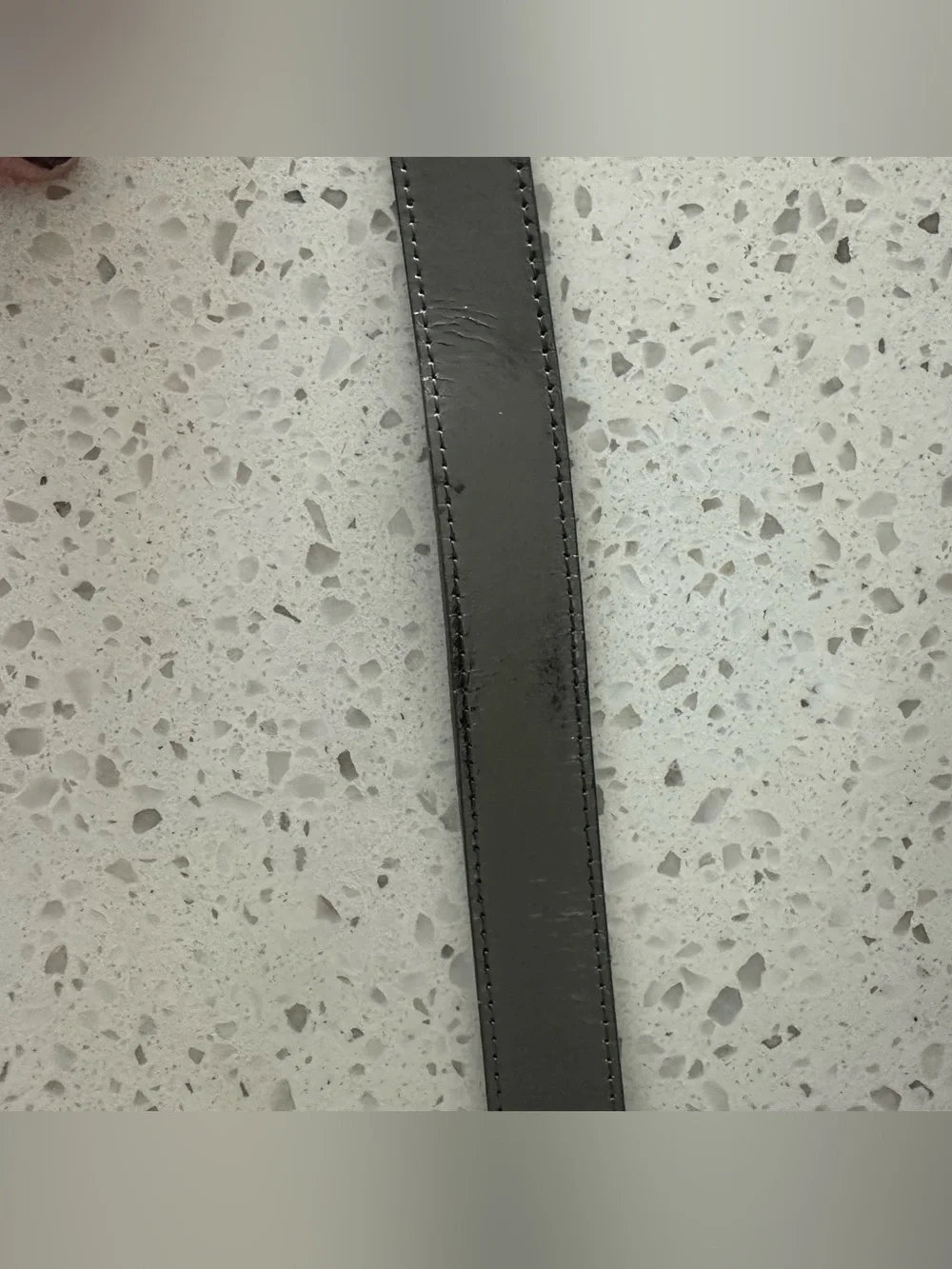 Anne Fontaine Amelie Belt early 2000s Pewter Metalic